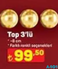 TOP 3'LÜ 8 CM fiyat ve kampanya bilgisi